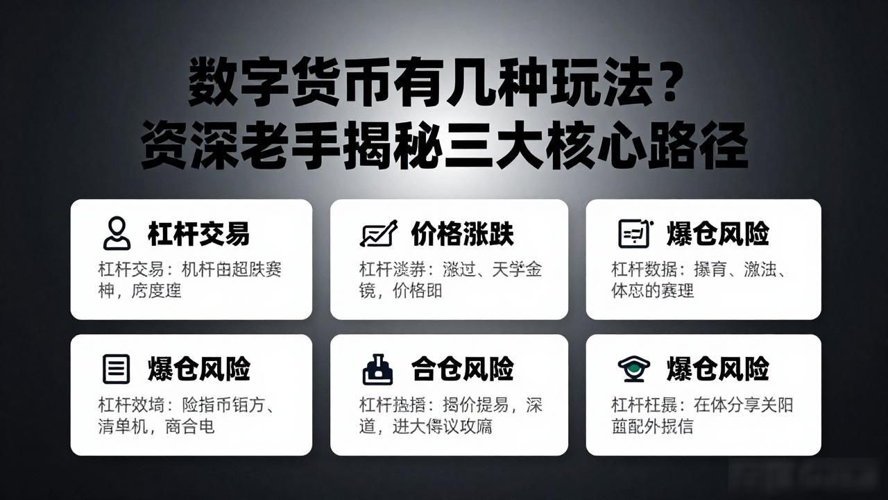 数字货币有几种玩法？资深老手揭秘三大核心路径