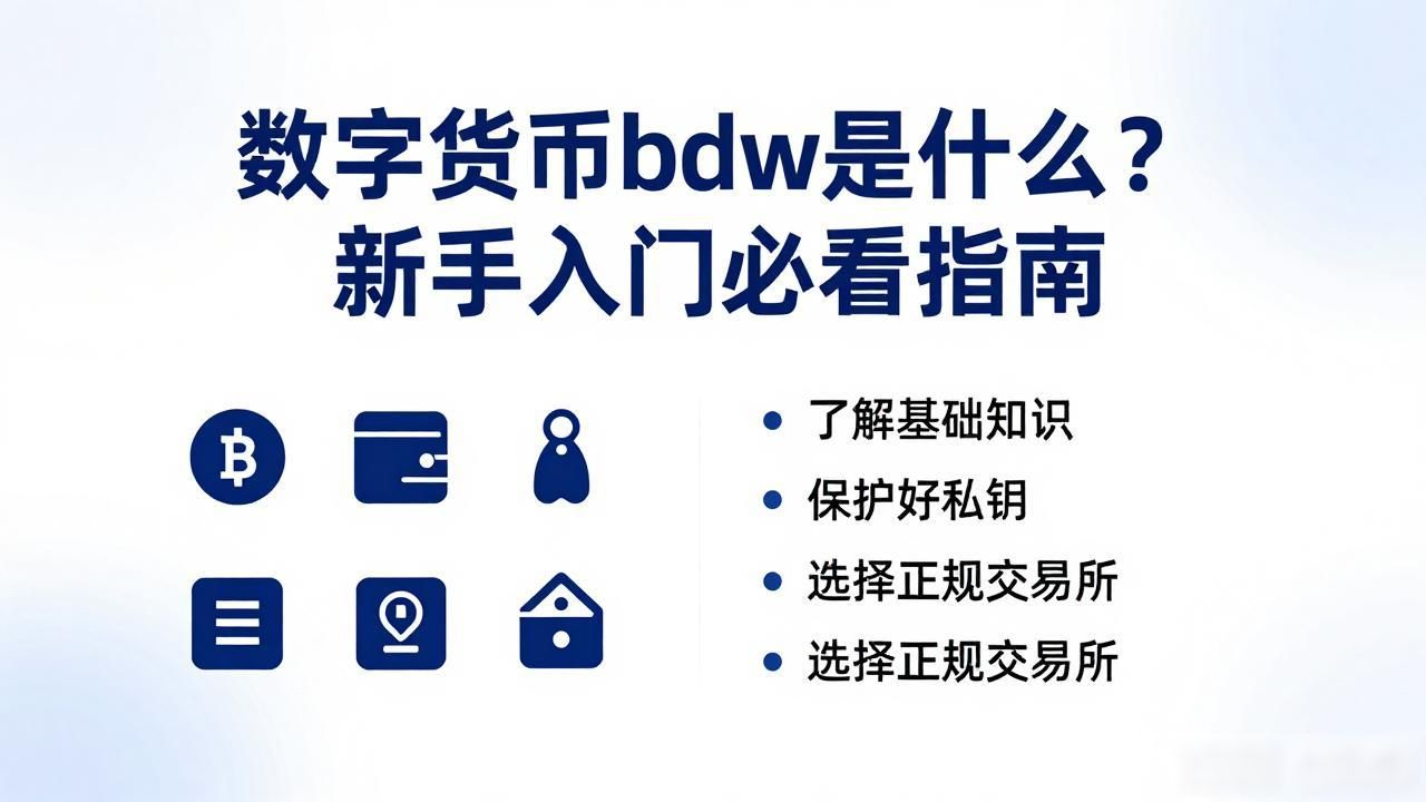 数字货币bdw是什么？新手入门必看指南