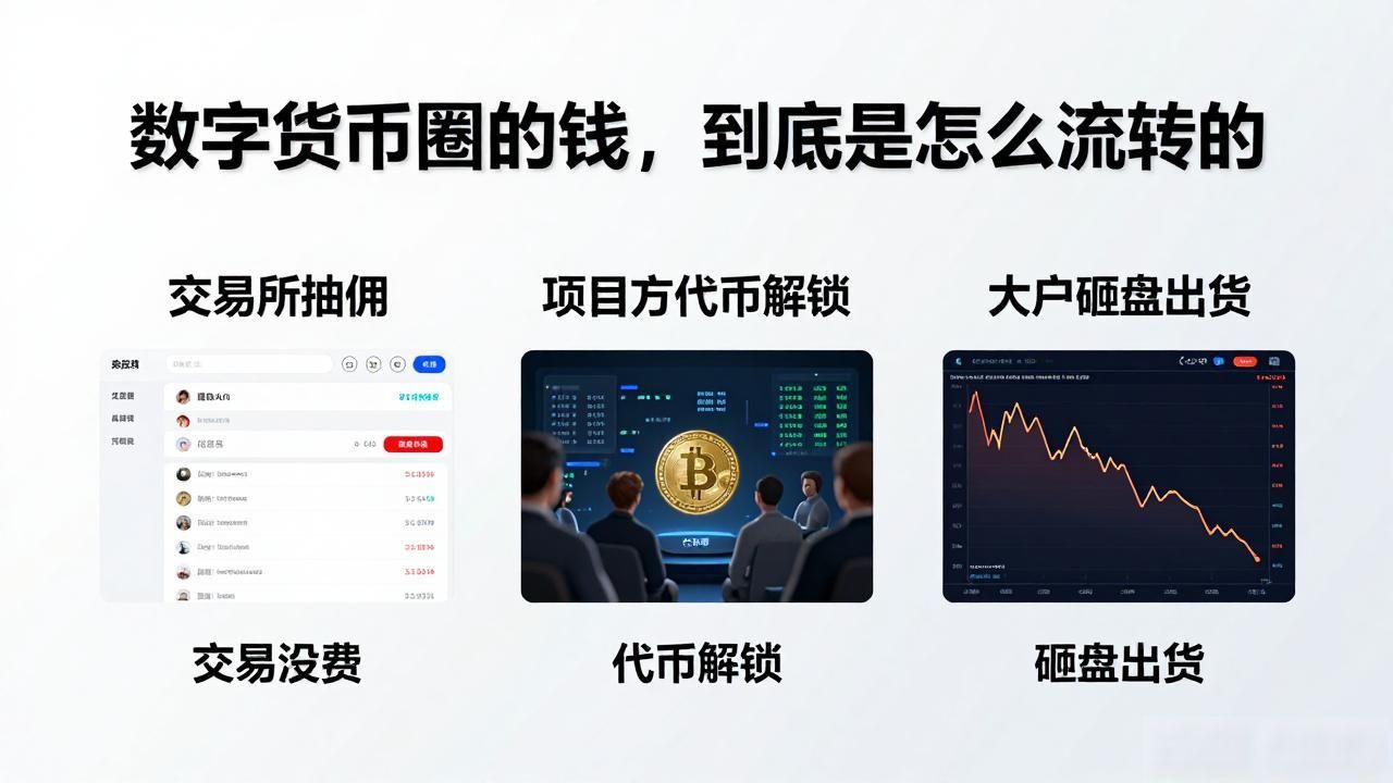 数字货币圈的钱_币圈财富转移机制_交易所抽佣财富转移