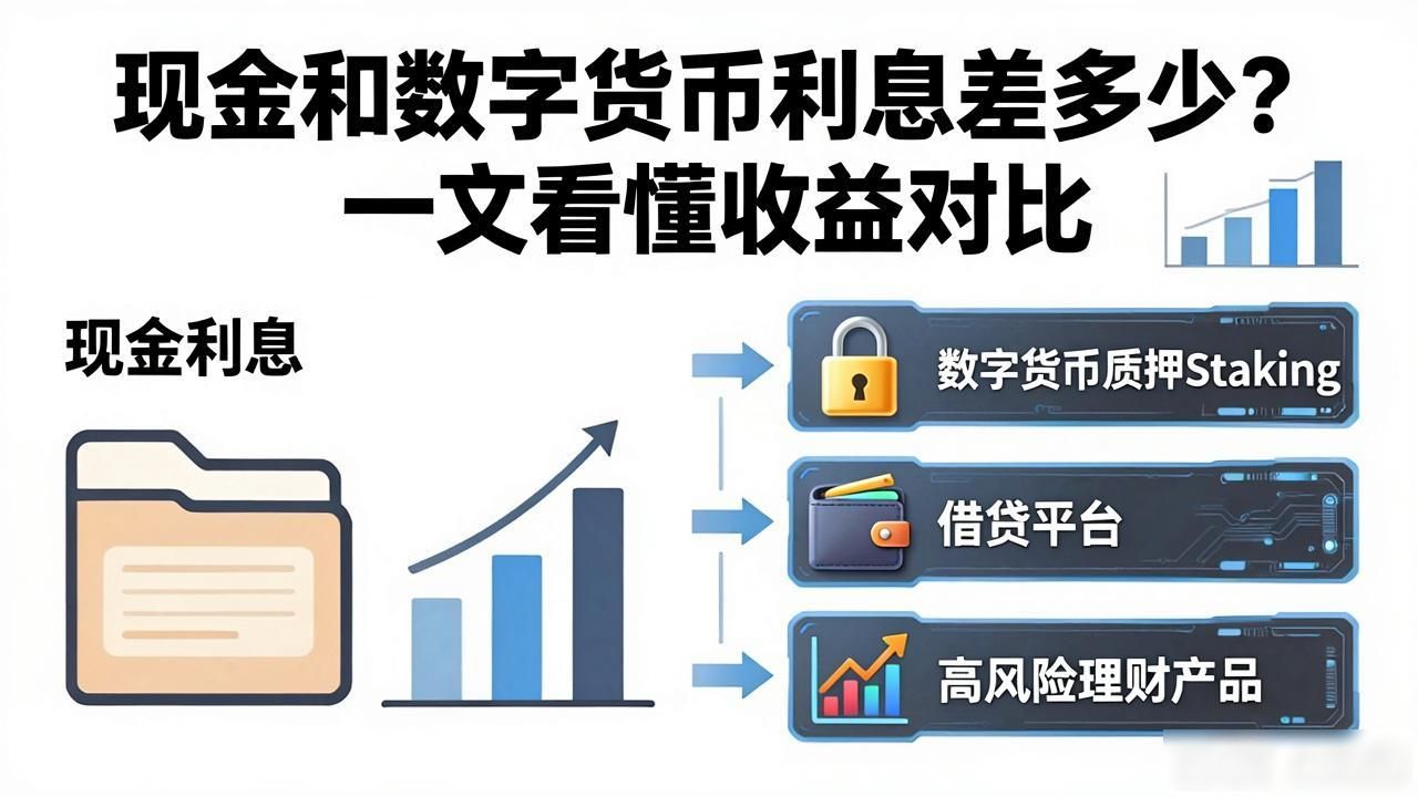 现金和数字货币利息差多少？一文看懂收益对比