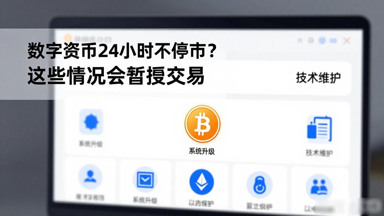 数字货币24小时不停市？这些情况会暂停交易