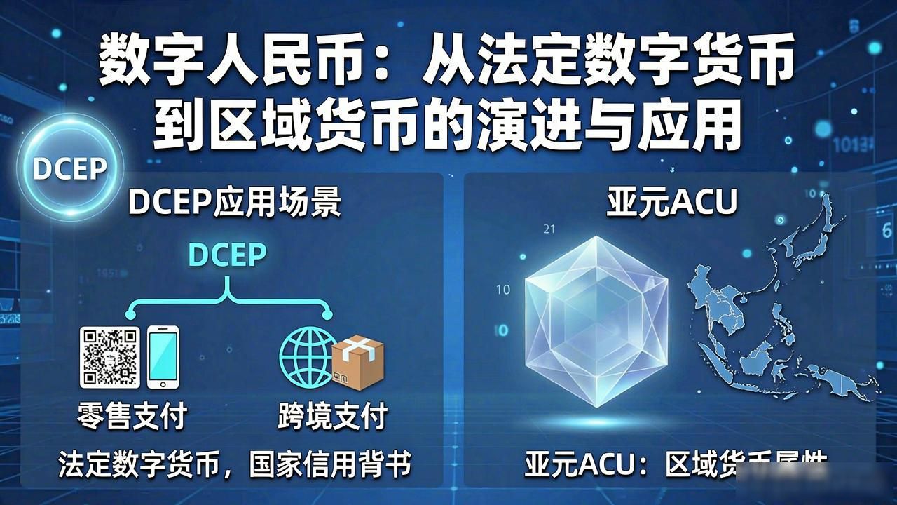 亚元ACU和数字人民币DCEP啥关系？一文看懂两者区别与联系