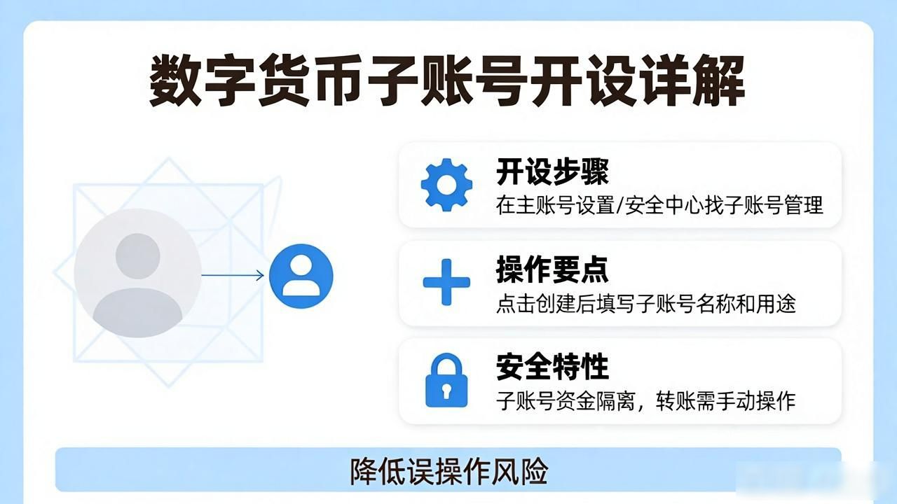 数字货币子账号详解：主账号怎么开子账号？